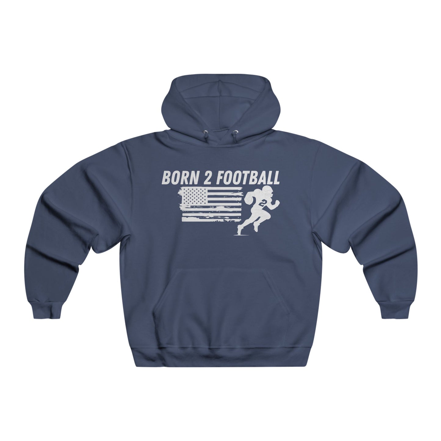 Born 2 Football-Football Hoodie - Born 2 Football Design for Men