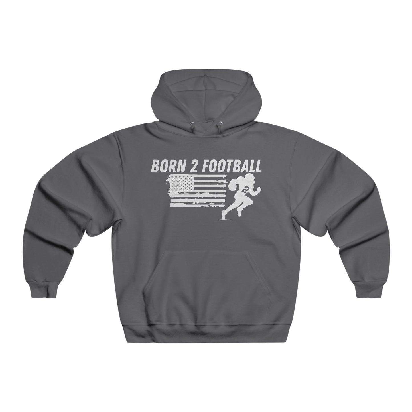 Born 2 Football-Football Hoodie - Born 2 Football Design for Men