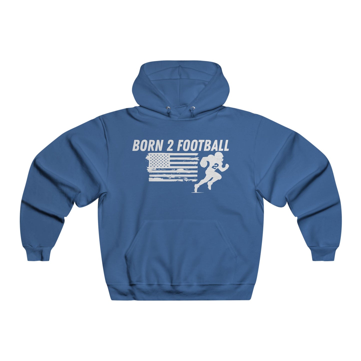Born 2 Football-Football Hoodie - Born 2 Football Design for Men