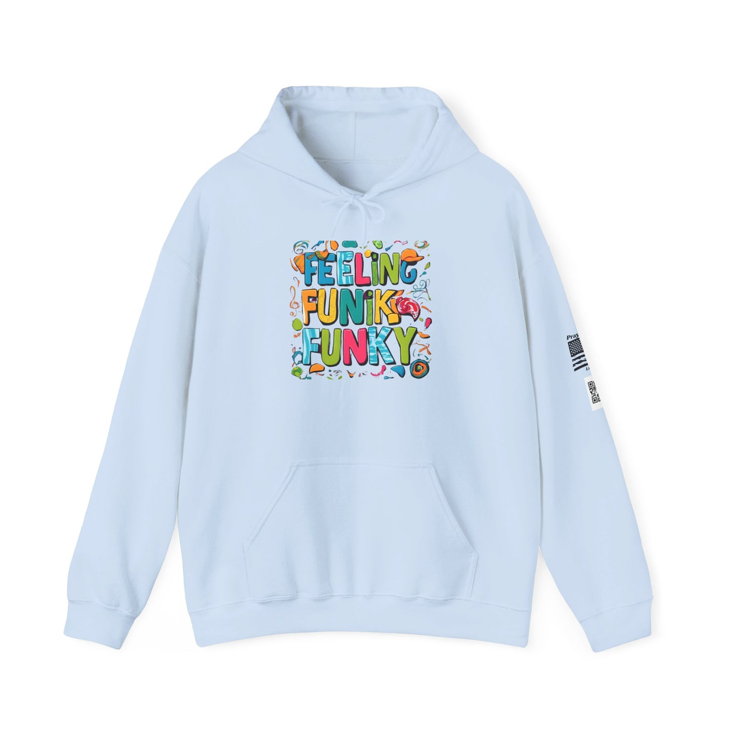 Funky Vibes Hoodie - Heavy Blend™ Sweatshirt, Fun Layer for Casual Days, Gift for Friends, Perfect for Spring and Fall