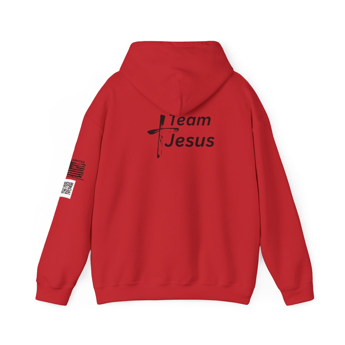 Team Jesus Hoodie — Christian Faith Graphic Hooded Sweatshirt
