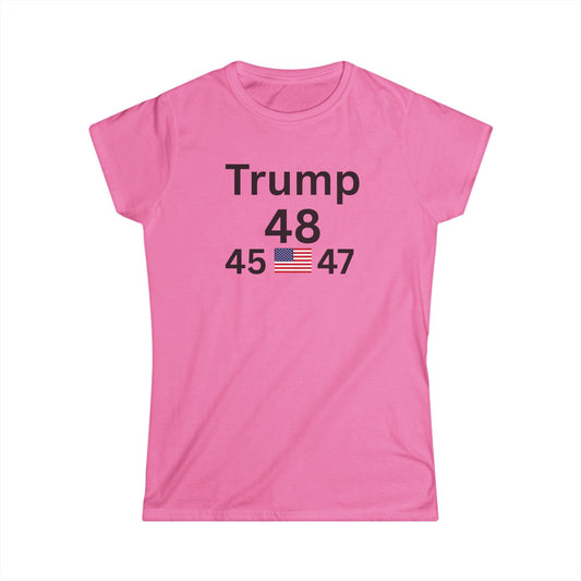 Women's Tee Trump 48 Design Patriot Freedom Greatness T-Shirt