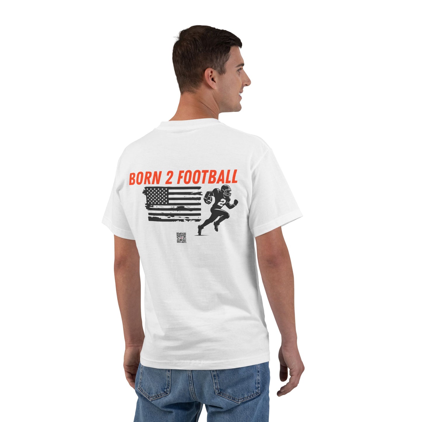 Sporty Born 2 Football Short-Sleeve T-Shirt for Enthusiasts