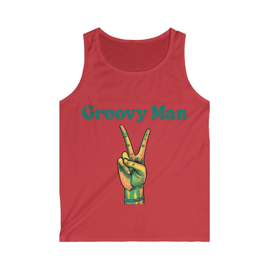 Retro Groovy Man Tank Top