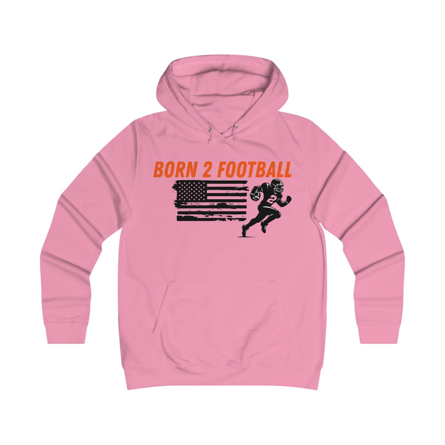 Born 2 Football-Women's Football Fan Hoodie - girl-power super fan