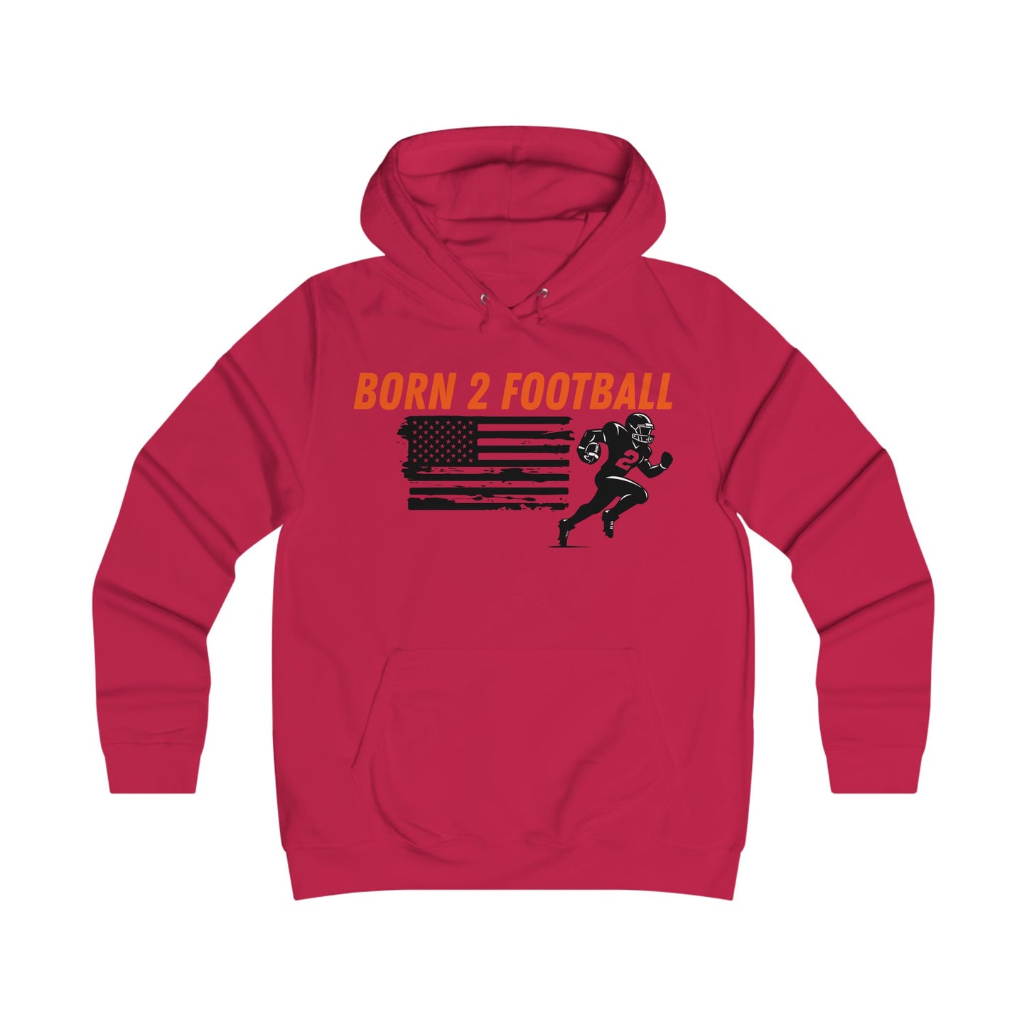 Born 2 Football-Women's Football Fan Hoodie - girl-power super fan