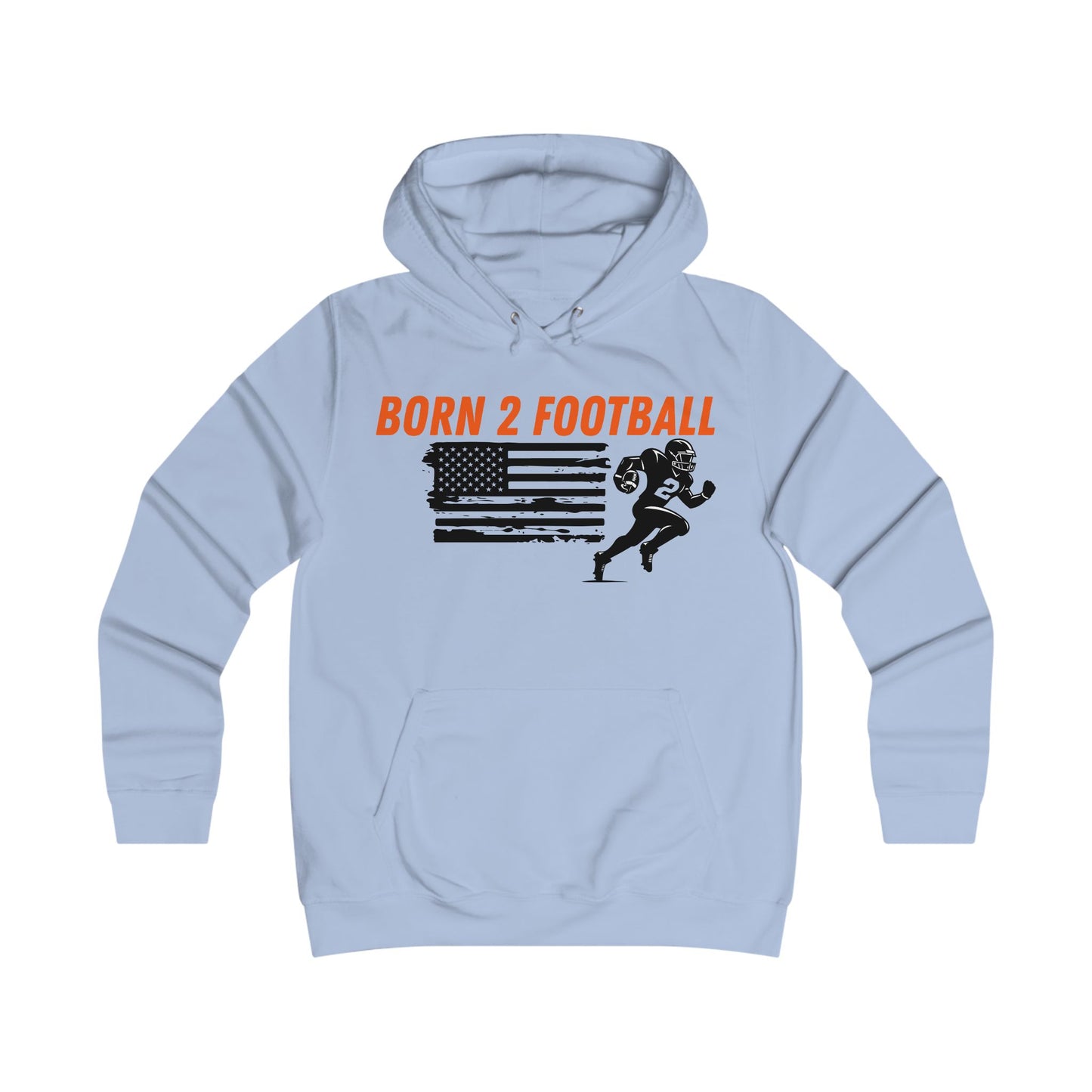 Born 2 Football-Women's Football Fan Hoodie - girl-power super fan