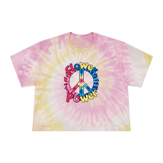 Flower Power Tie-Dye Crop Tee