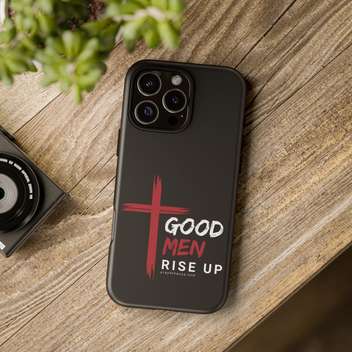 Good Men Rise Up Durable Phone Case – Compatible with All Phone Models