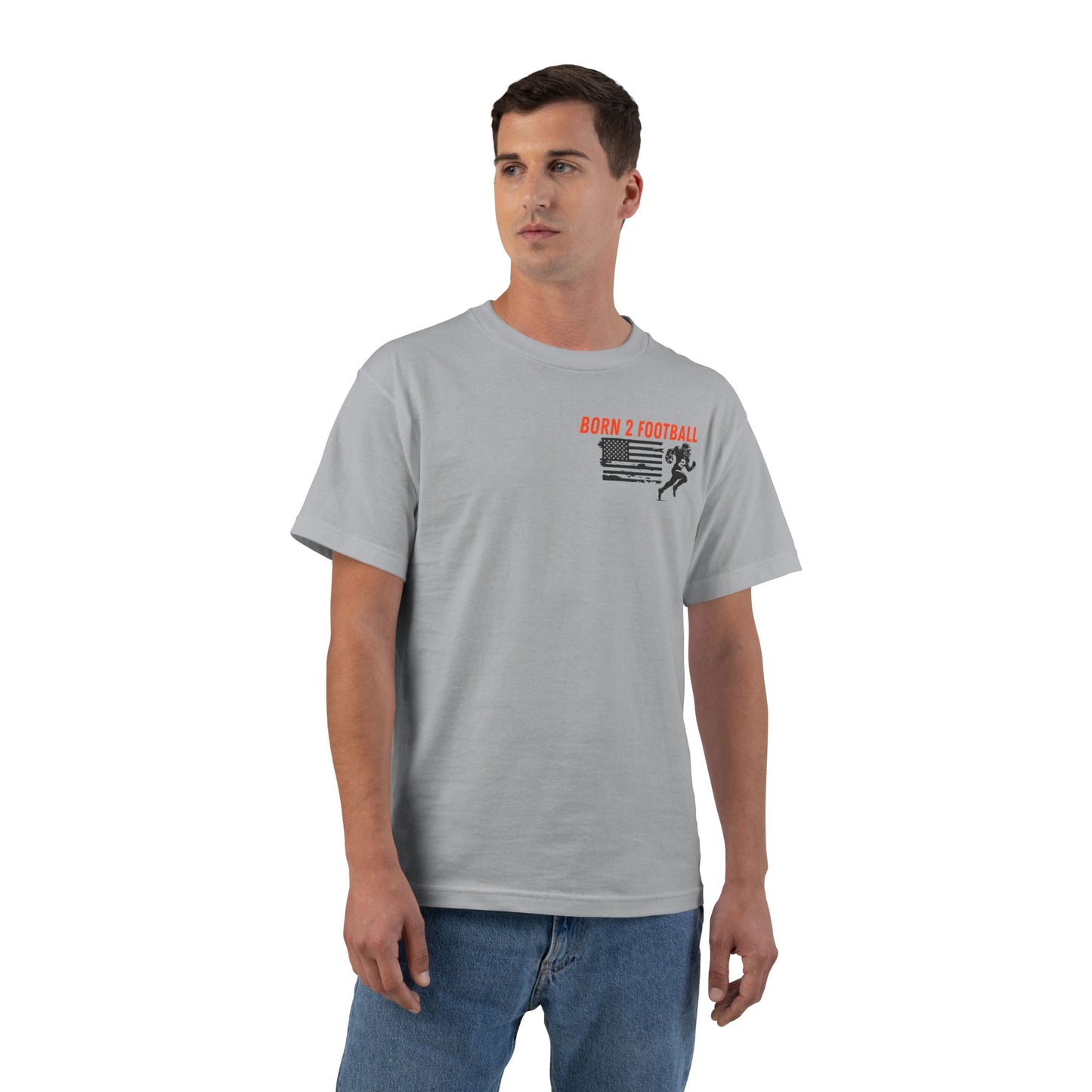 Sporty Born 2 Football Short-Sleeve T-Shirt for Enthusiasts