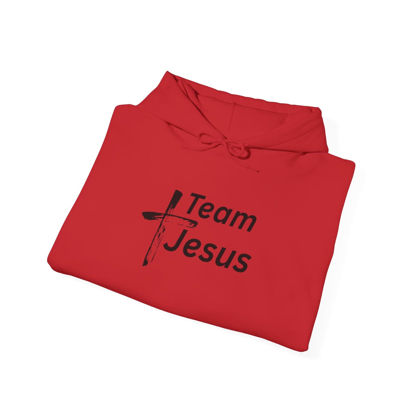 Team Jesus Hoodie — Christian Faith Graphic Hooded Sweatshirt