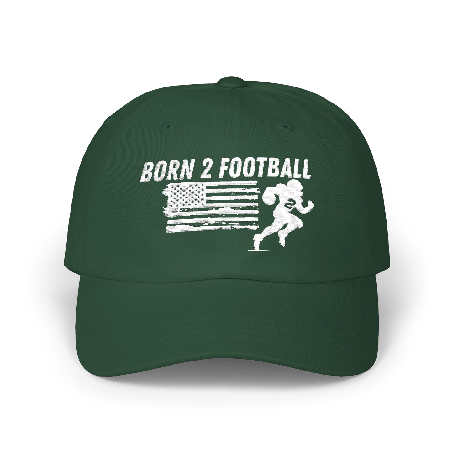 Born 2 Football Hat - Outdoor Sports Gear-super football fan's, men and ladies.