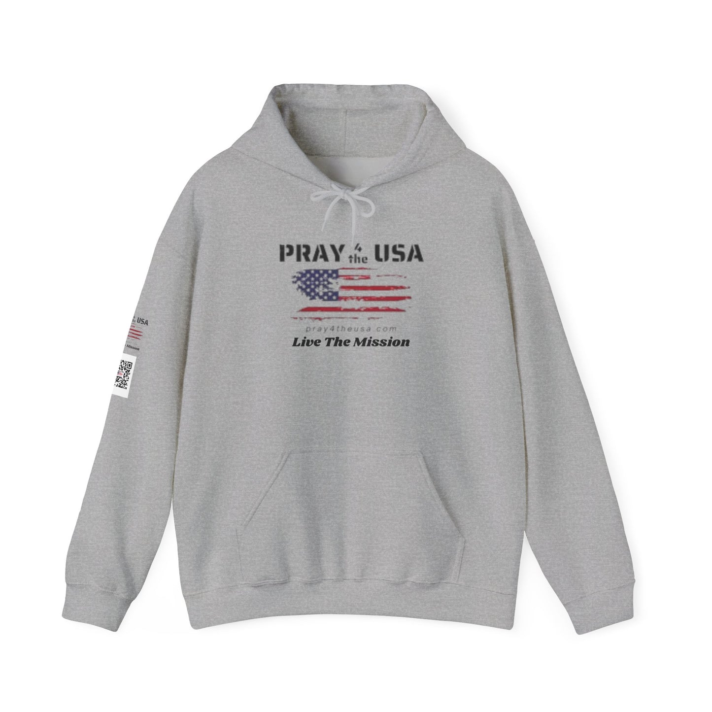 Live the Mission-USA Flag Inspirational Hoodie