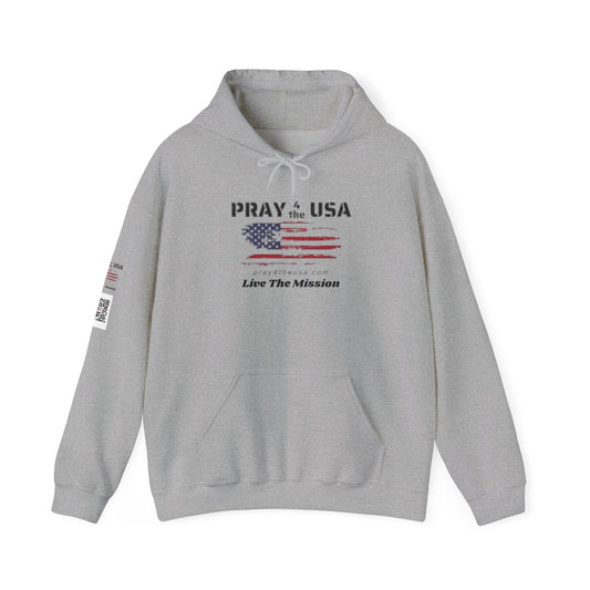 Live the Mission-USA Flag Inspirational Hoodie