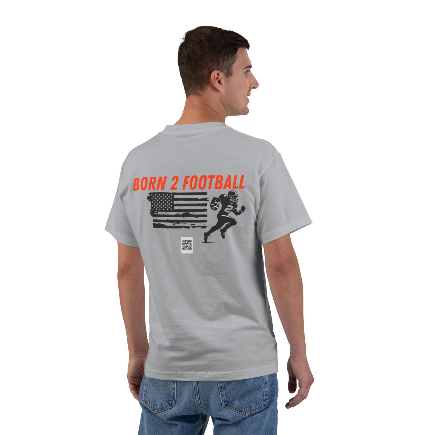Sporty Born 2 Football Short-Sleeve T-Shirt for Enthusiasts