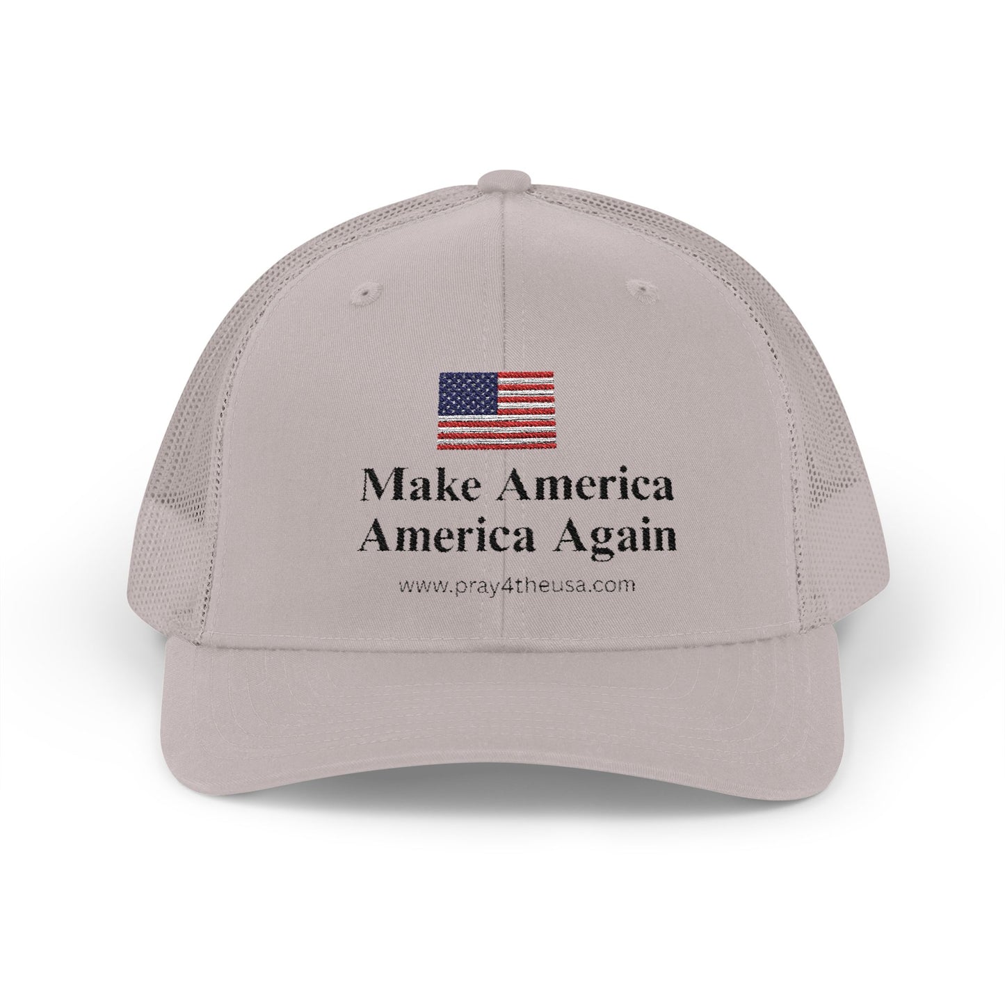 Patriotic Snapback Trucker Cap - Make America America Again