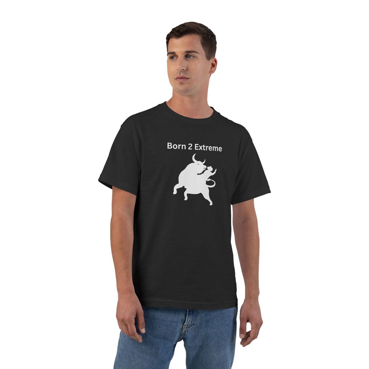 Born 2 Extreme-Graphic T-Shirt -Fun Casual Wear for Bold Personalities Danger Thrills Challenge