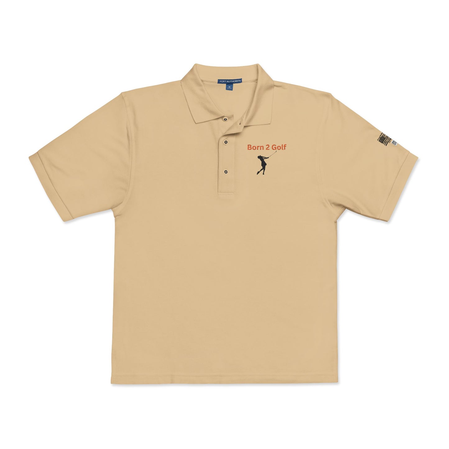 Born 2 Golf-Women's Polo Shirt - Embroidered Design, Casual & Sporty Wear for Golf Lovers