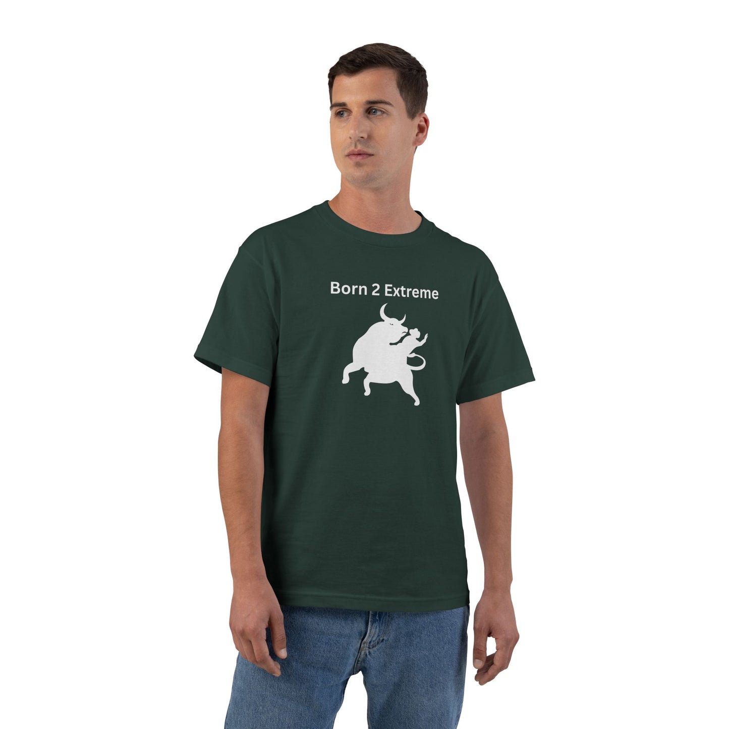 Born 2 Extreme-Graphic T-Shirt -Fun Casual Wear for Bold Personalities Danger Thrills Challenge