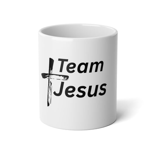 Team Jesus Jumbo Mug - 20oz Coffee Cup for Faith Enthusiasts