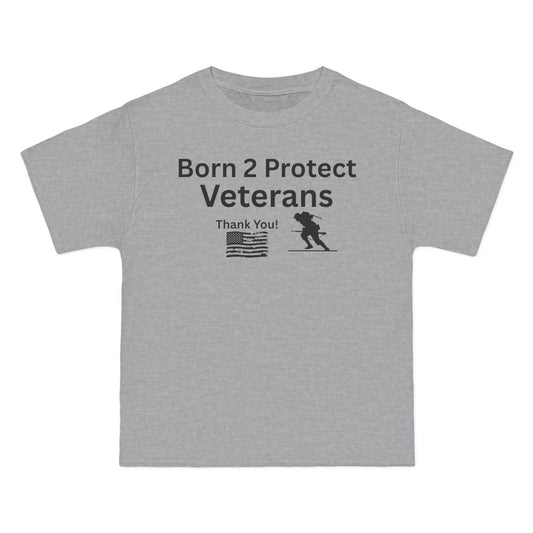 Born 2 Protect-Veterans Appreciation T-Shirt - Beefy-T® Short-Sleeve