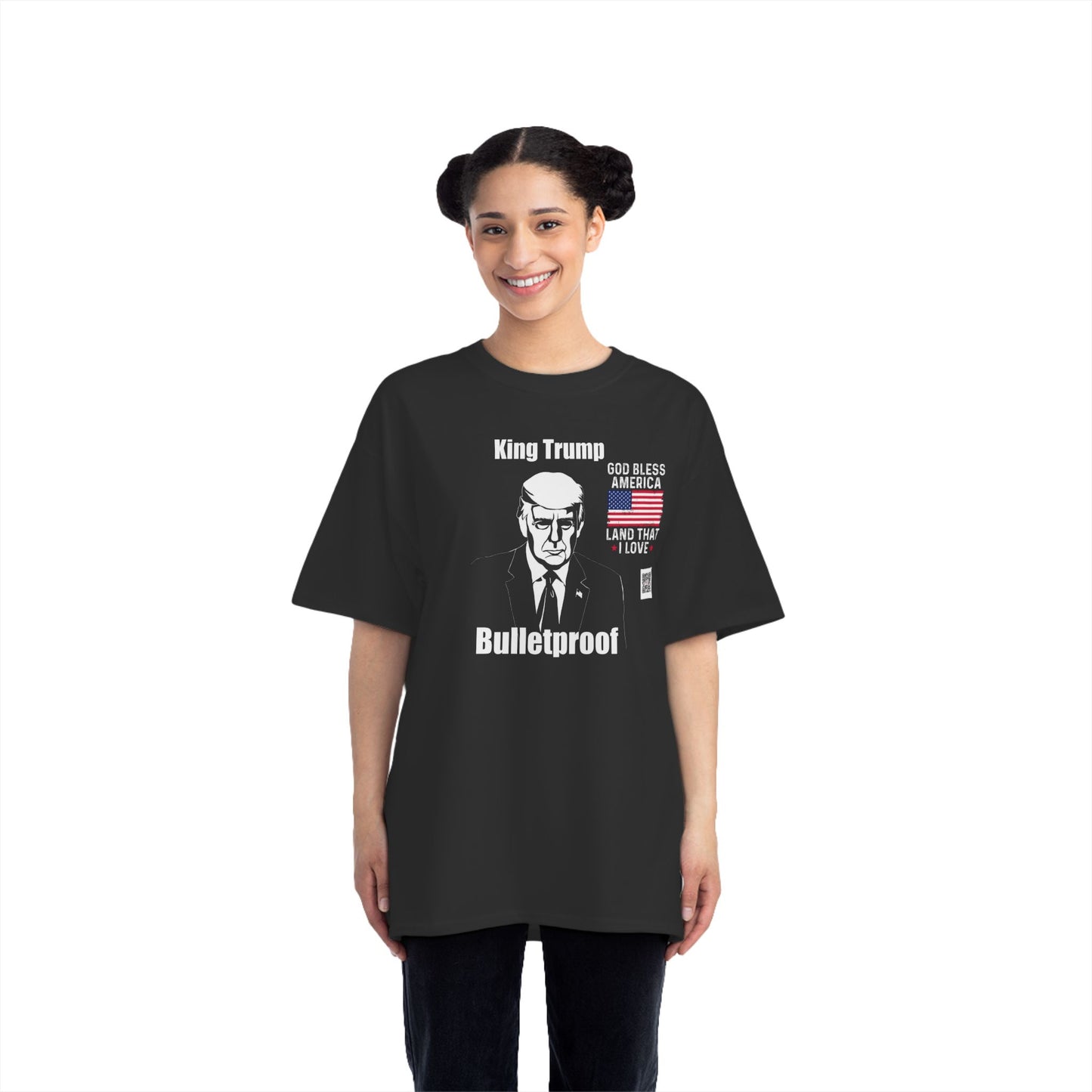 T-Shirt King Trump Bullet Proof-Bold Political Statement Tee