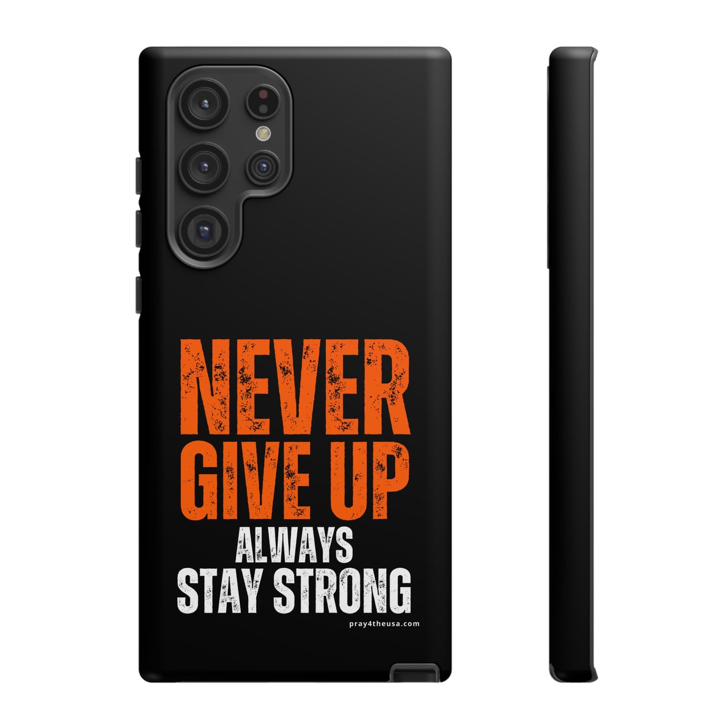 Never Give Up Durable Phone Case – Compatible with All Phone Models