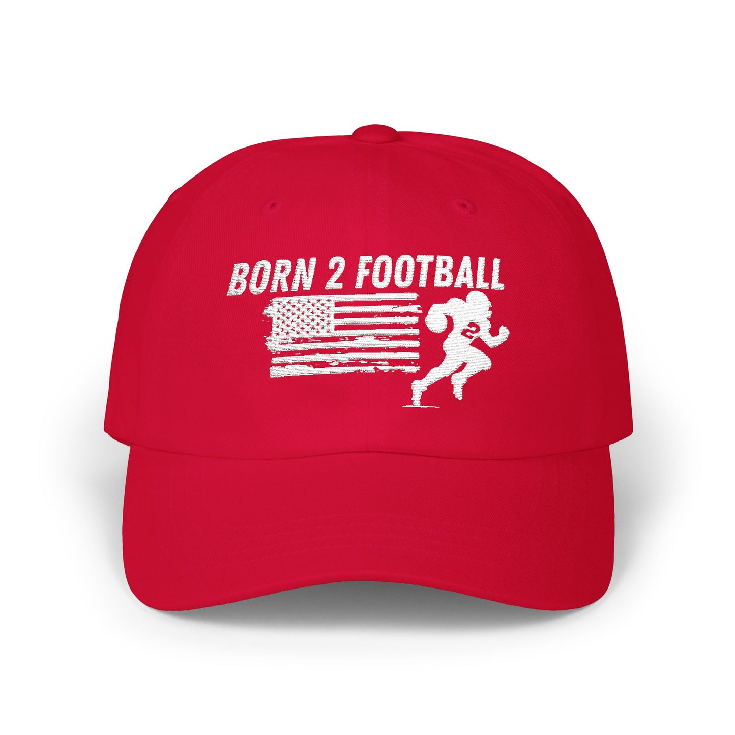 Born 2 Football Hat - Outdoor Sports Gear-super football fan's, men and ladies.