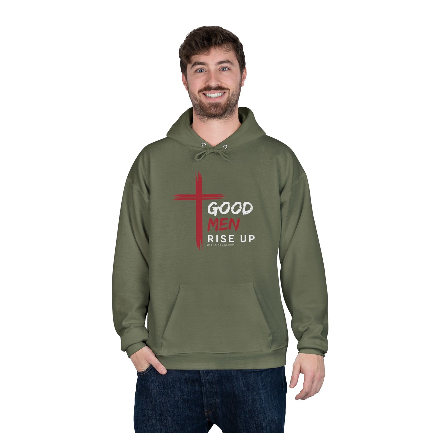 Good Men Rise Up Hanes Comfort Blend Hoodie