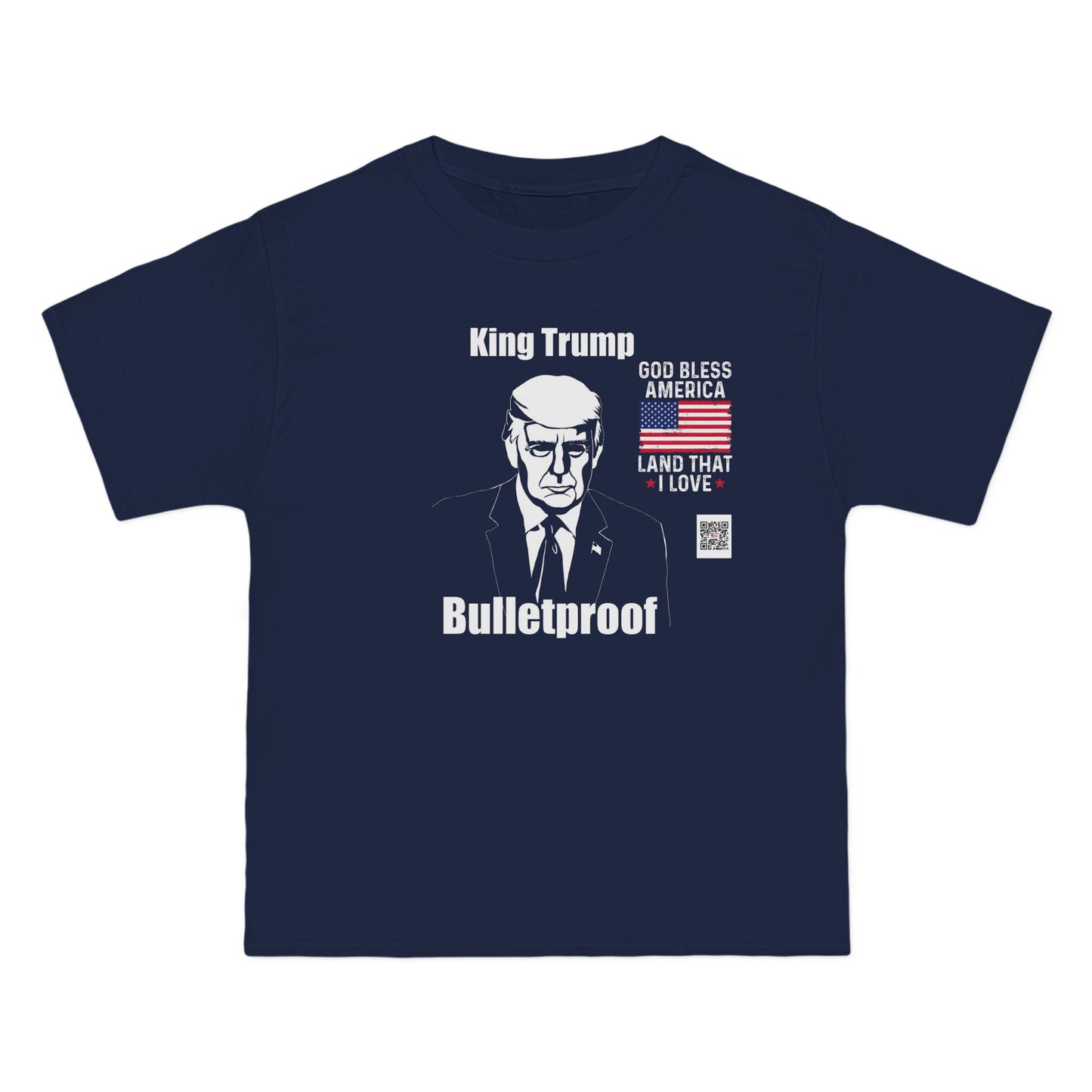 T-Shirt King Trump Bullet Proof-Bold Political Statement Tee