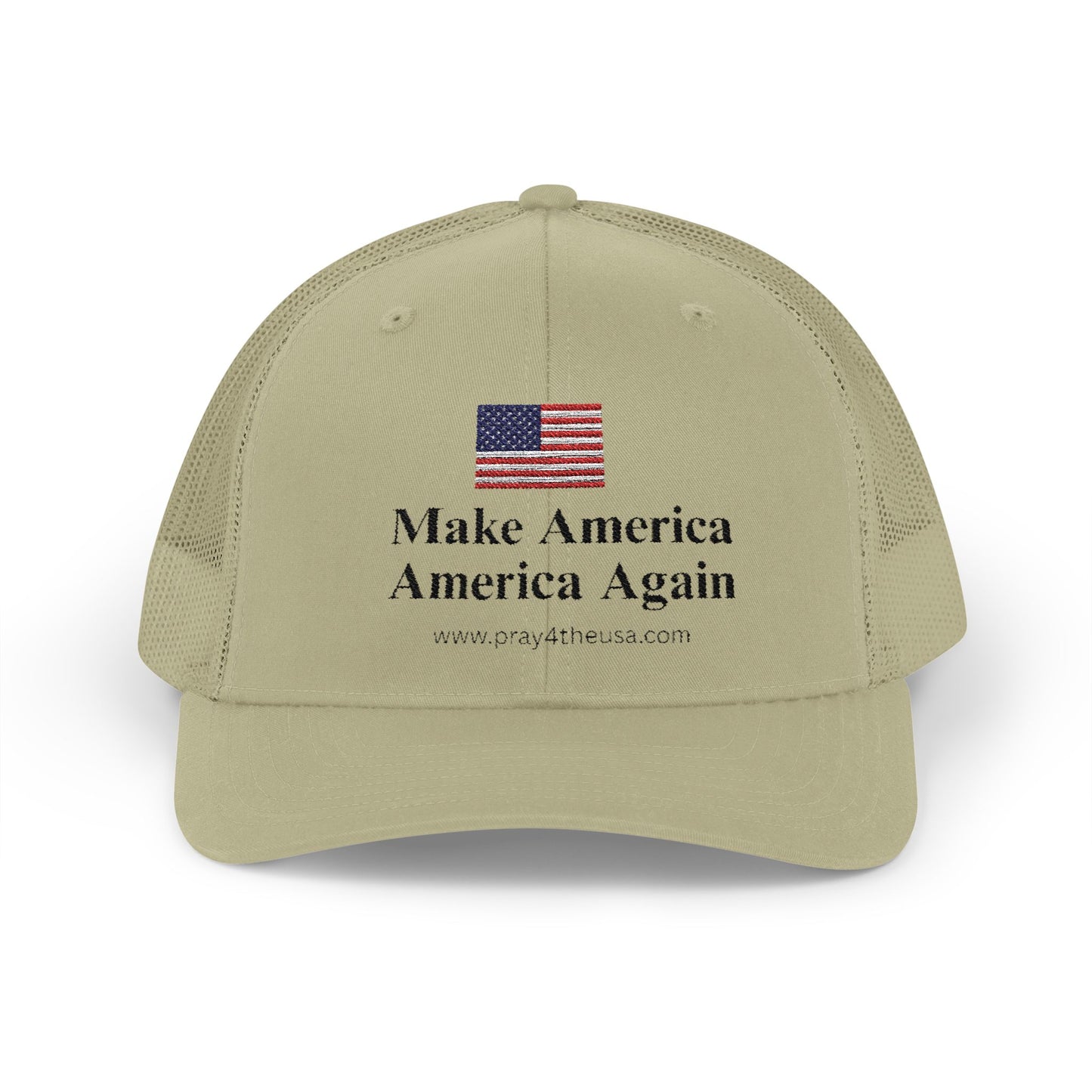 Patriotic Snapback Trucker Cap - Make America America Again