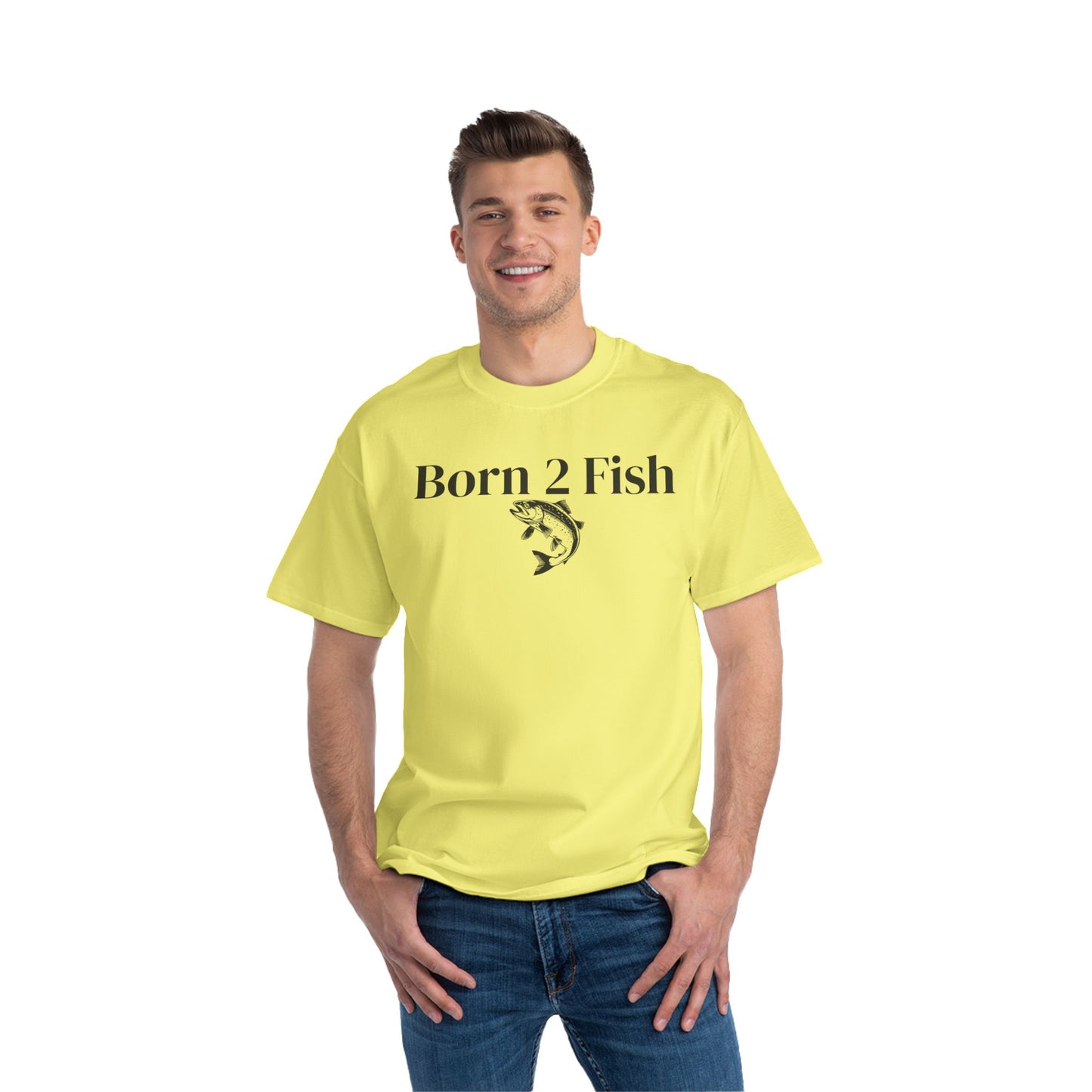 Born 2 Fish-Fishing Enthusiast T-Shirt - Short-Sleeve Tee