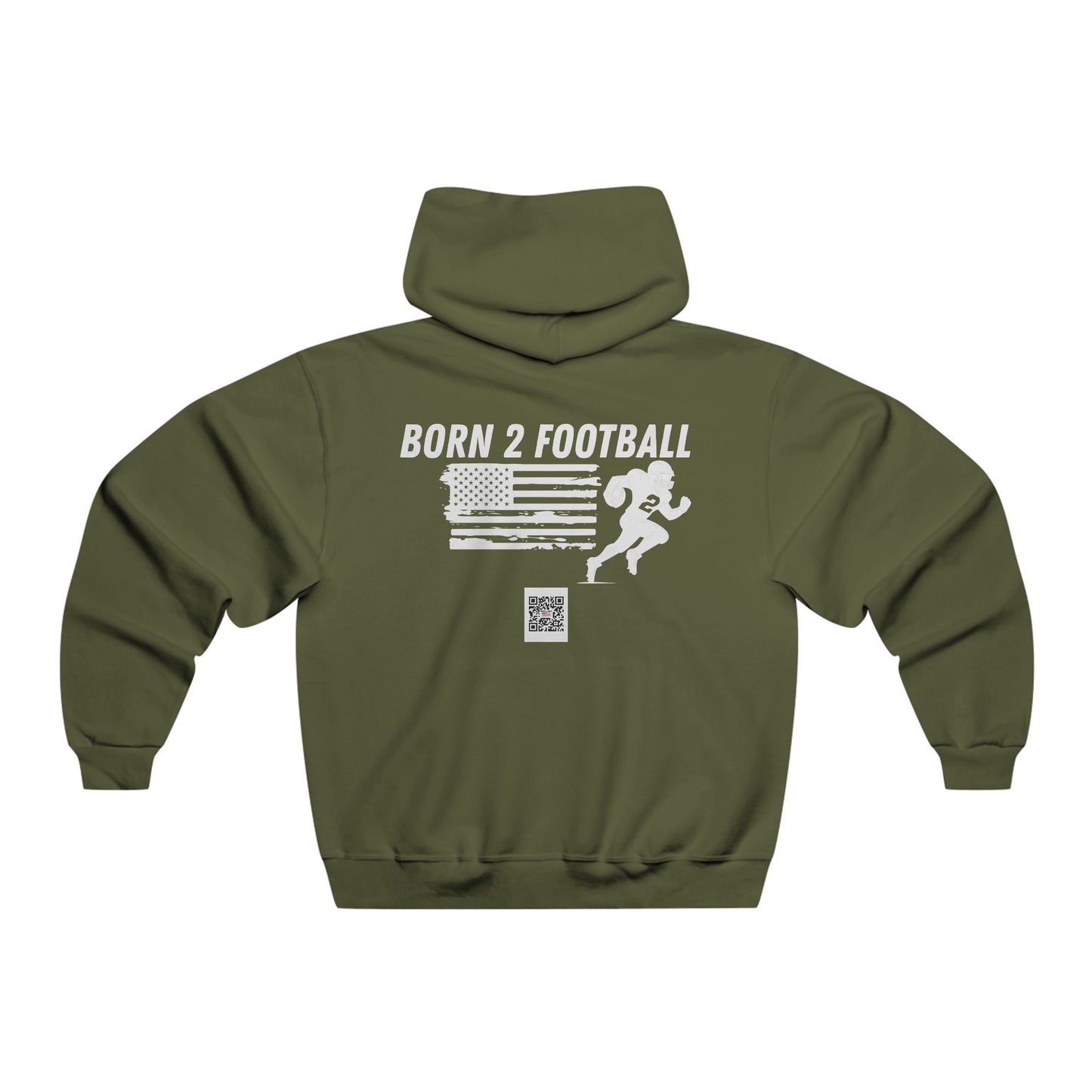 Born 2 Football-Football Hoodie - Born 2 Football Design for Men