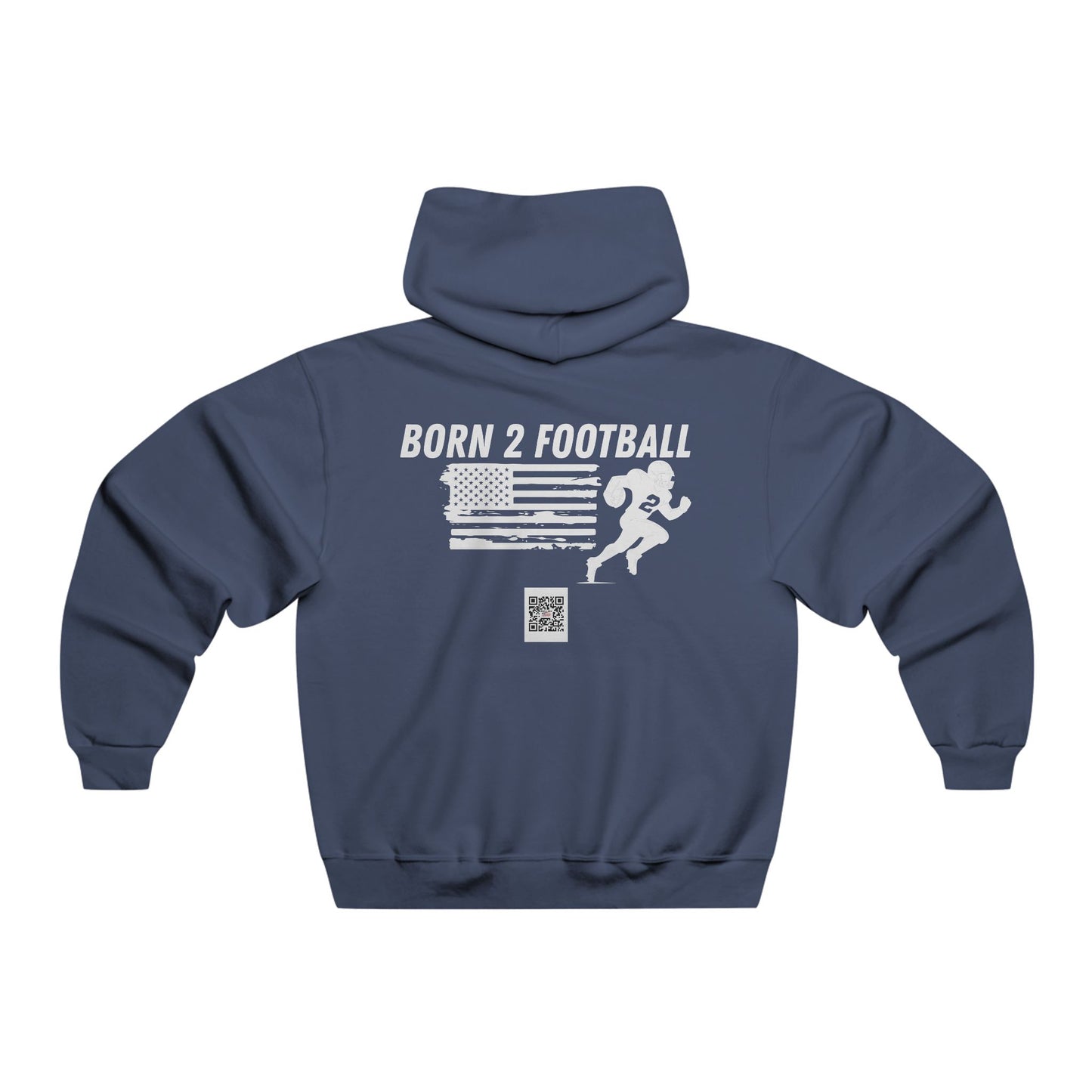 Born 2 Football-Football Hoodie - Born 2 Football Design for Men