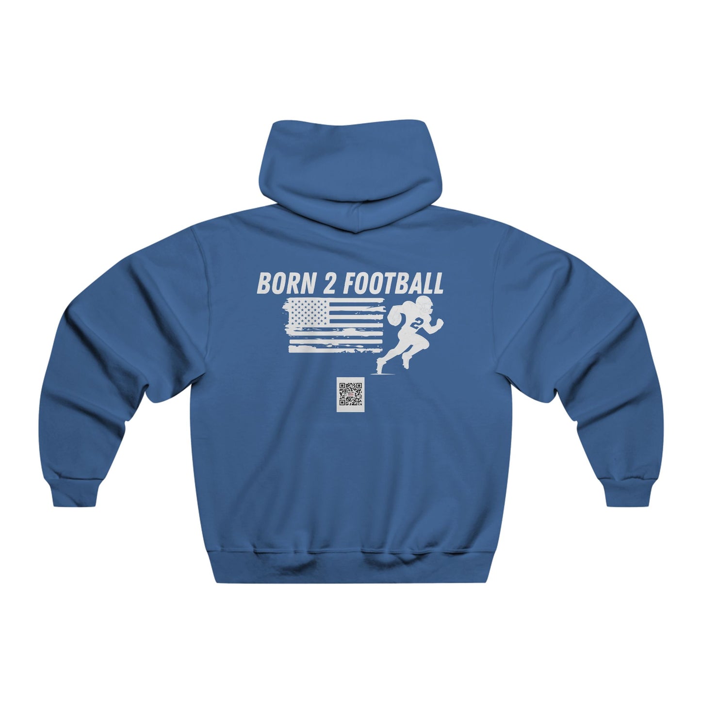 Born 2 Football-Football Hoodie - Born 2 Football Design for Men