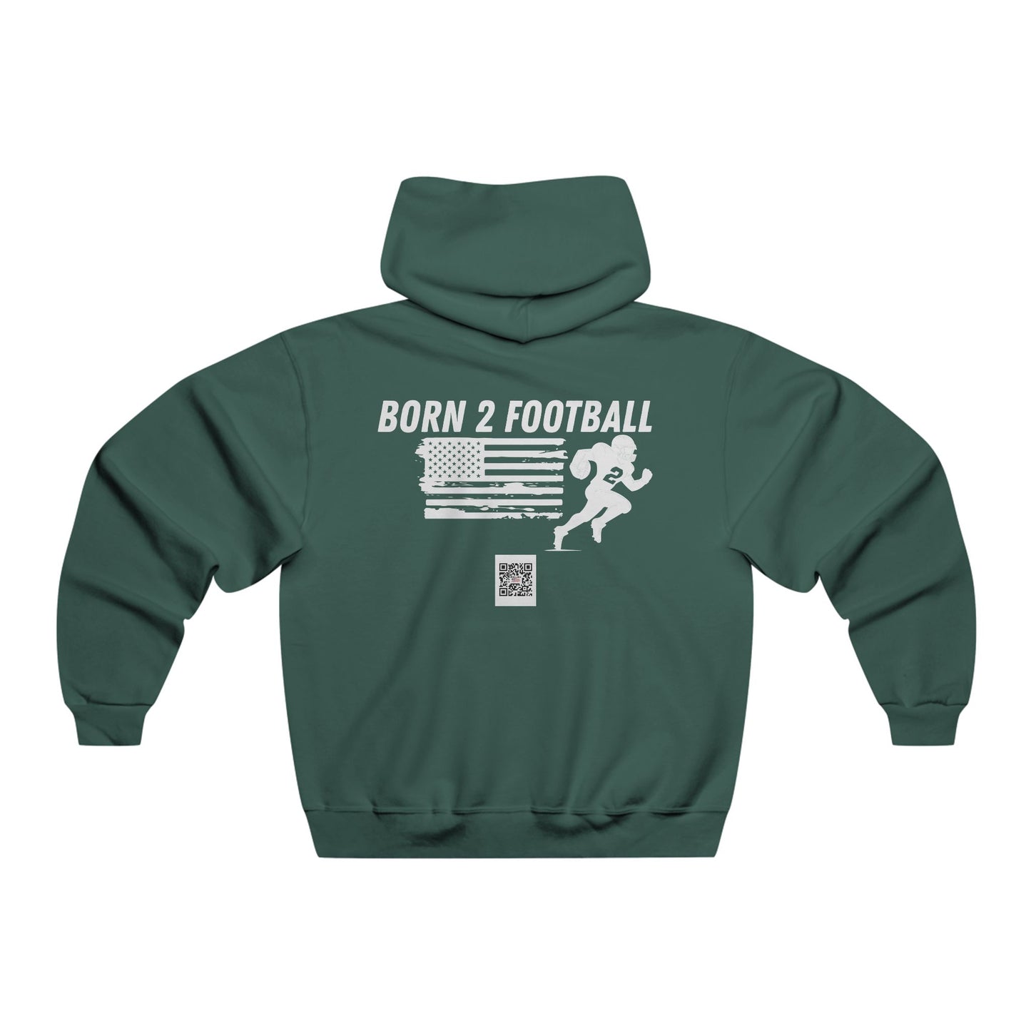 Born 2 Football-Football Hoodie - Born 2 Football Design for Men
