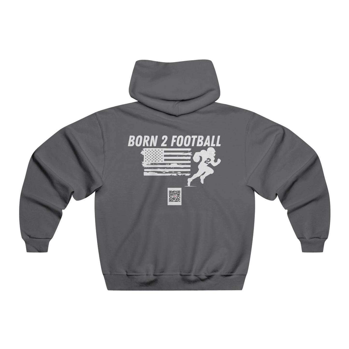 Born 2 Football-Football Hoodie - Born 2 Football Design for Men