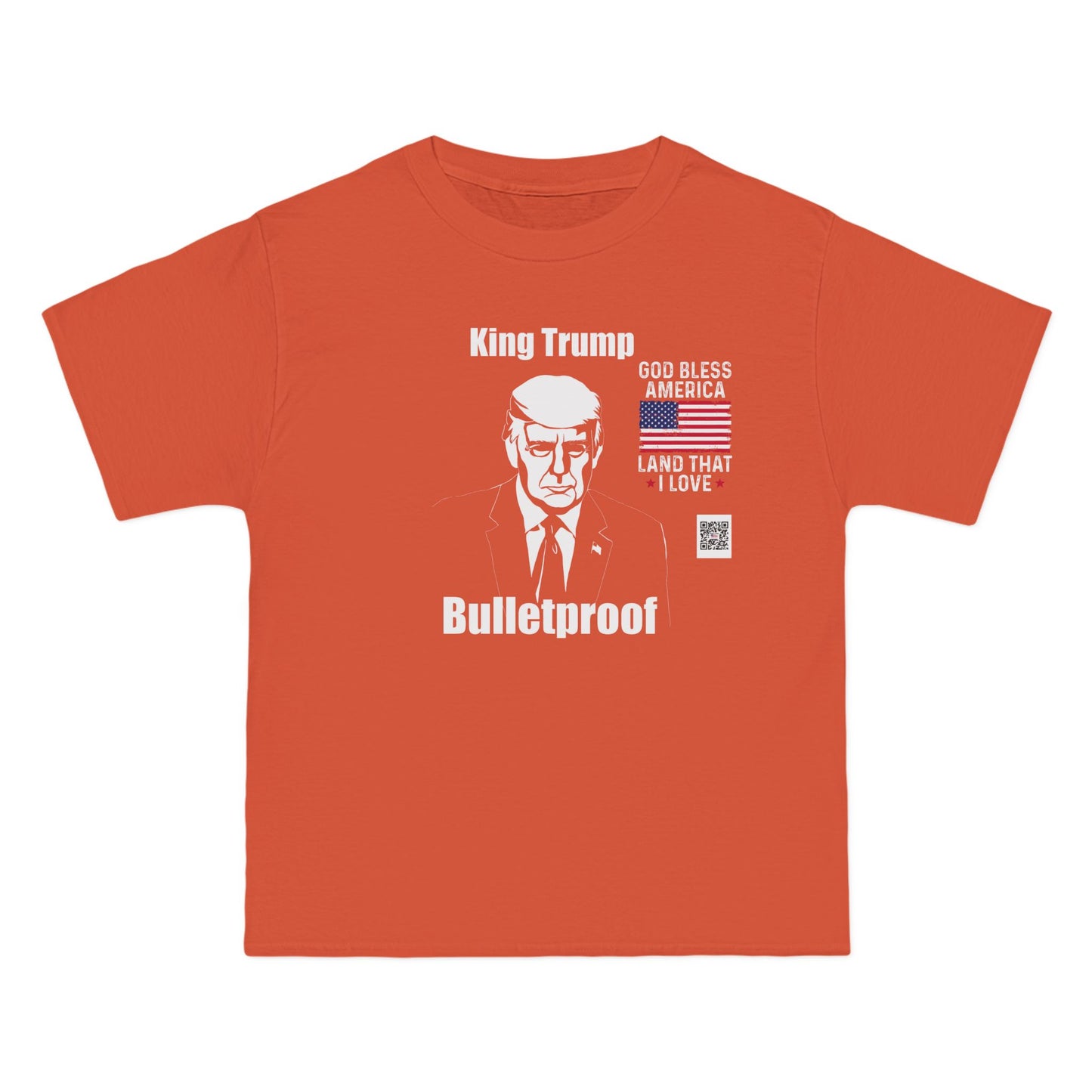 T-Shirt King Trump Bullet Proof-Bold Political Statement Tee