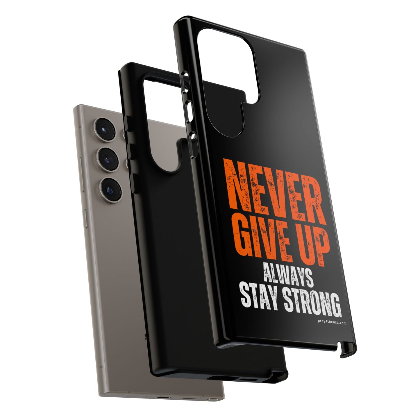 Never Give Up Durable Phone Case – Compatible with All Phone Models