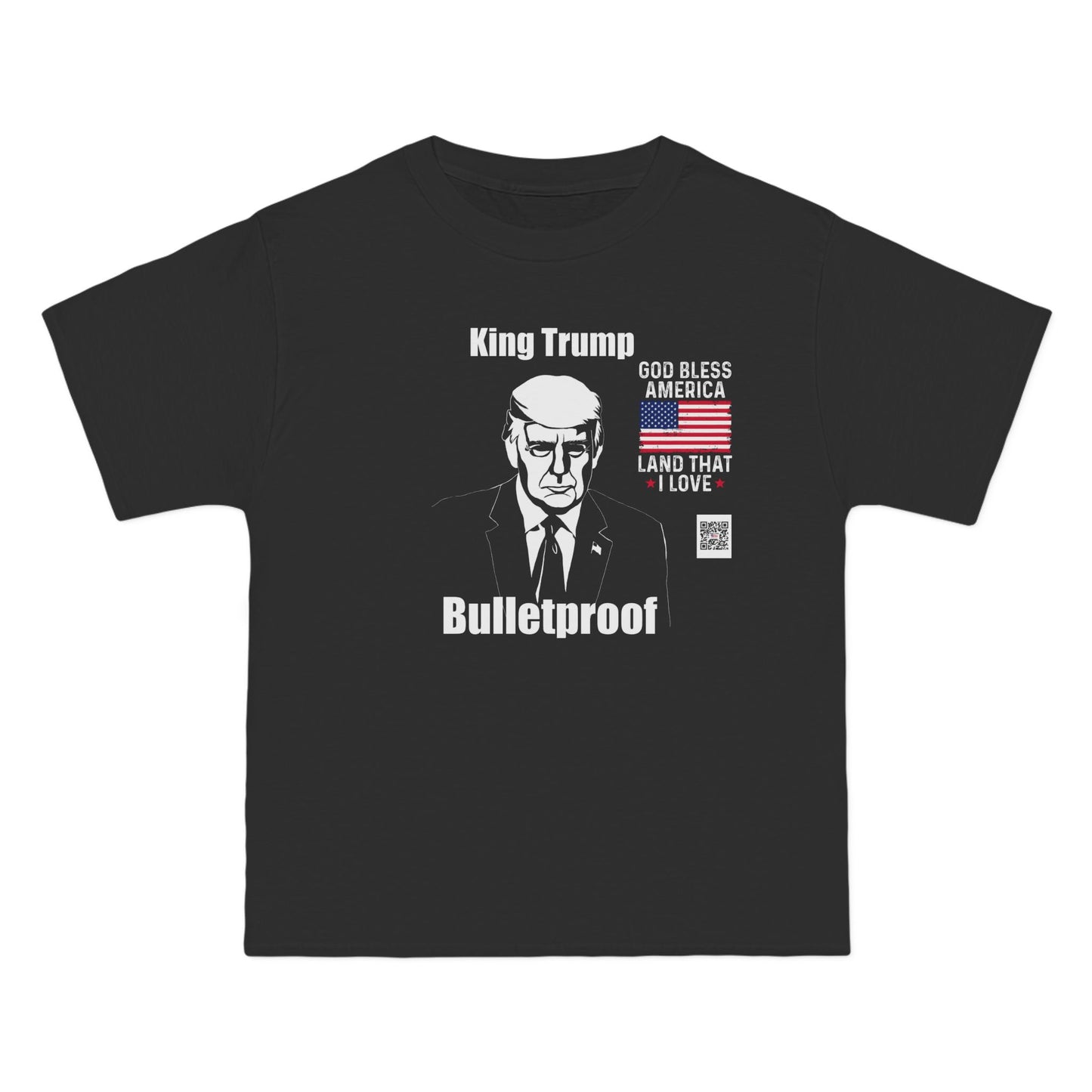 T-Shirt King Trump Bullet Proof-Bold Political Statement Tee