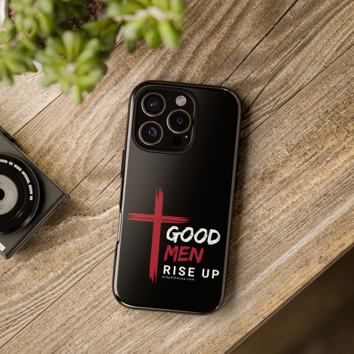 Good Men Rise Up Durable Phone Case – Compatible with All Phone Models