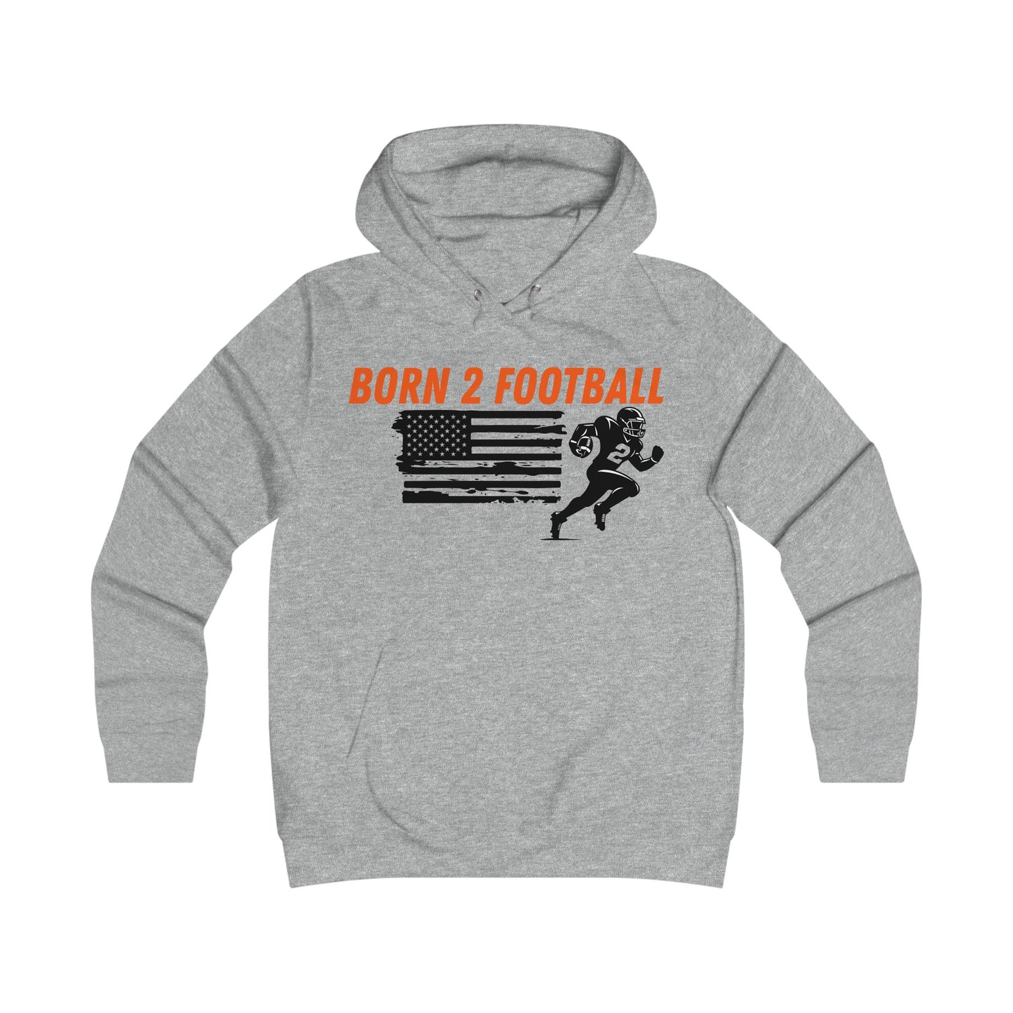 Born 2 Football-Women's Football Fan Hoodie - girl-power super fan
