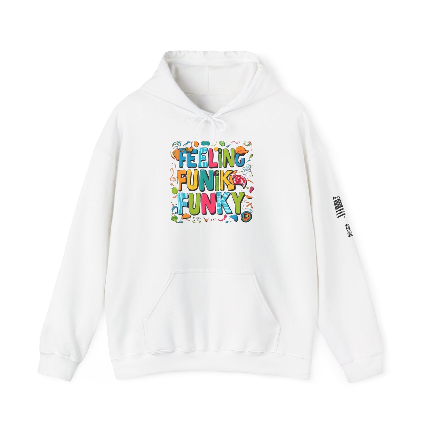 Funky Vibes Hoodie - Heavy Blend™ Sweatshirt, Fun Layer for Casual Days, Gift for Friends, Perfect for Spring and Fall