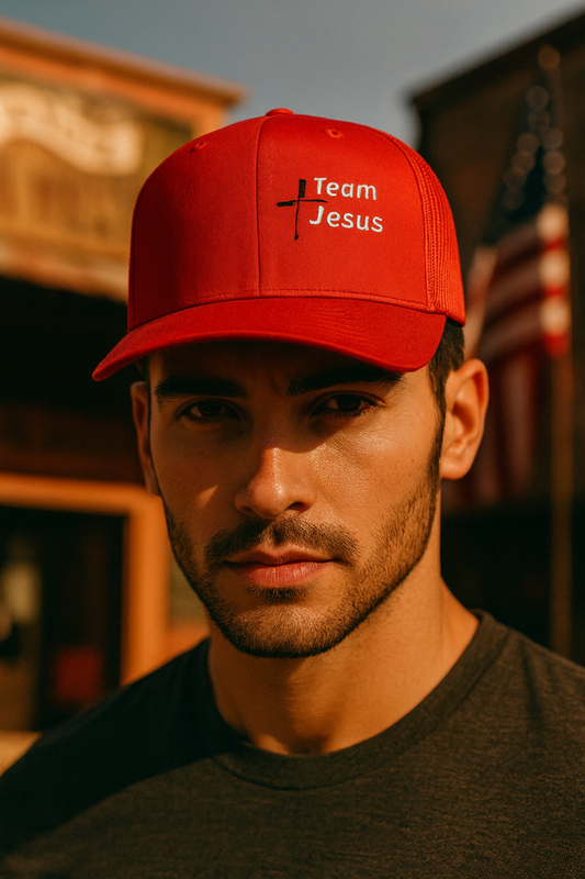 Team Jesus Snapback Trucker Cap - Faith-Based Hat